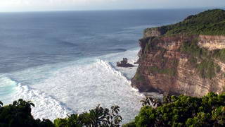 Uitzicht bij de Uluwatu tempel