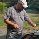 Ron bij de BBQ