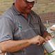 Ron bij de BBQ