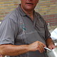 Ron bij de BBQ