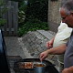 Ron en Lloyd bij de BBQ