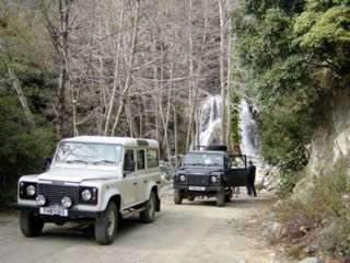 Waterval in Troodos gebergte