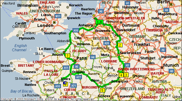 De route