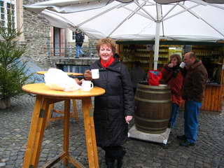 Ingrid aan de glühwein