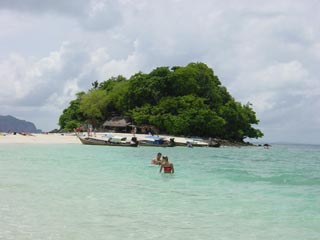 Eilandje in de zee