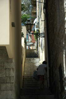 Straat in Taormina