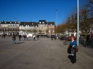 Ingrid op het Vrijthof